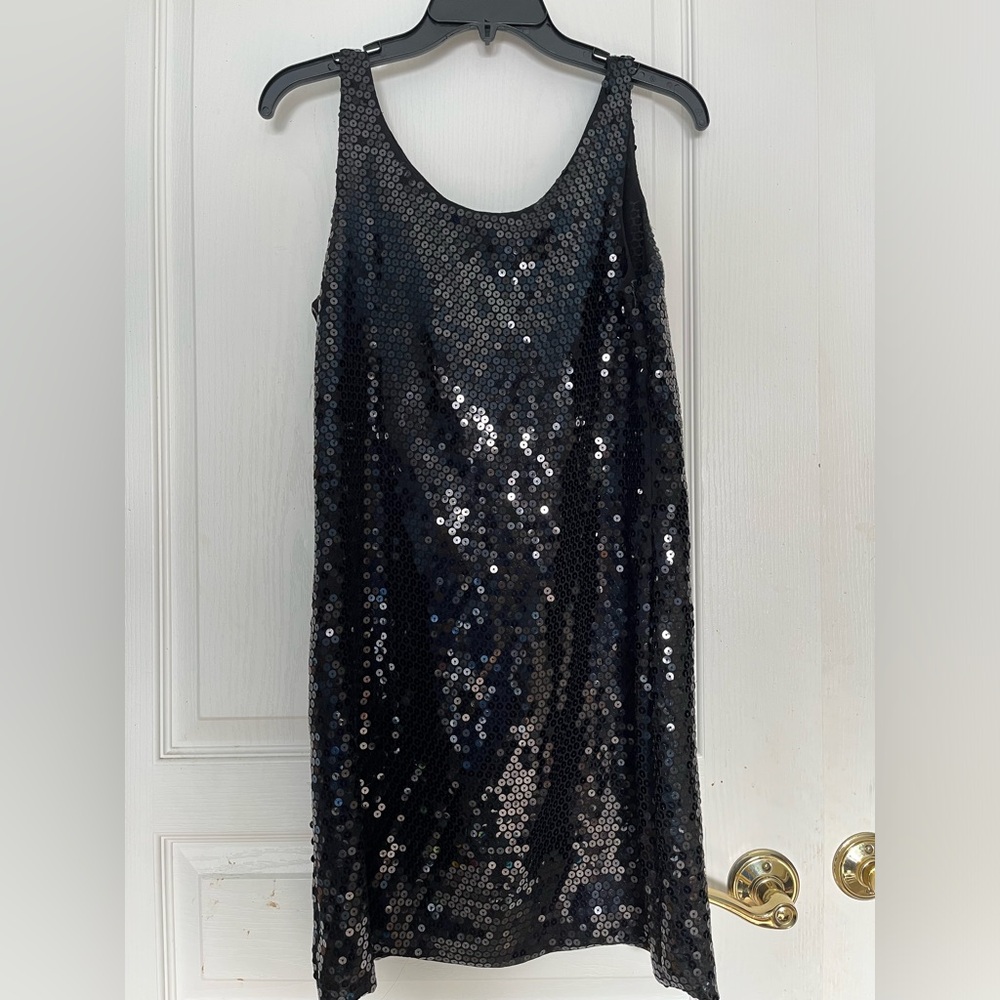 Black Sequin Dress